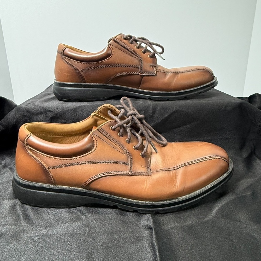 Dockers Dress Trustee 90-32775 Men's Tan Leather Dress Shoes Size 8.5M
